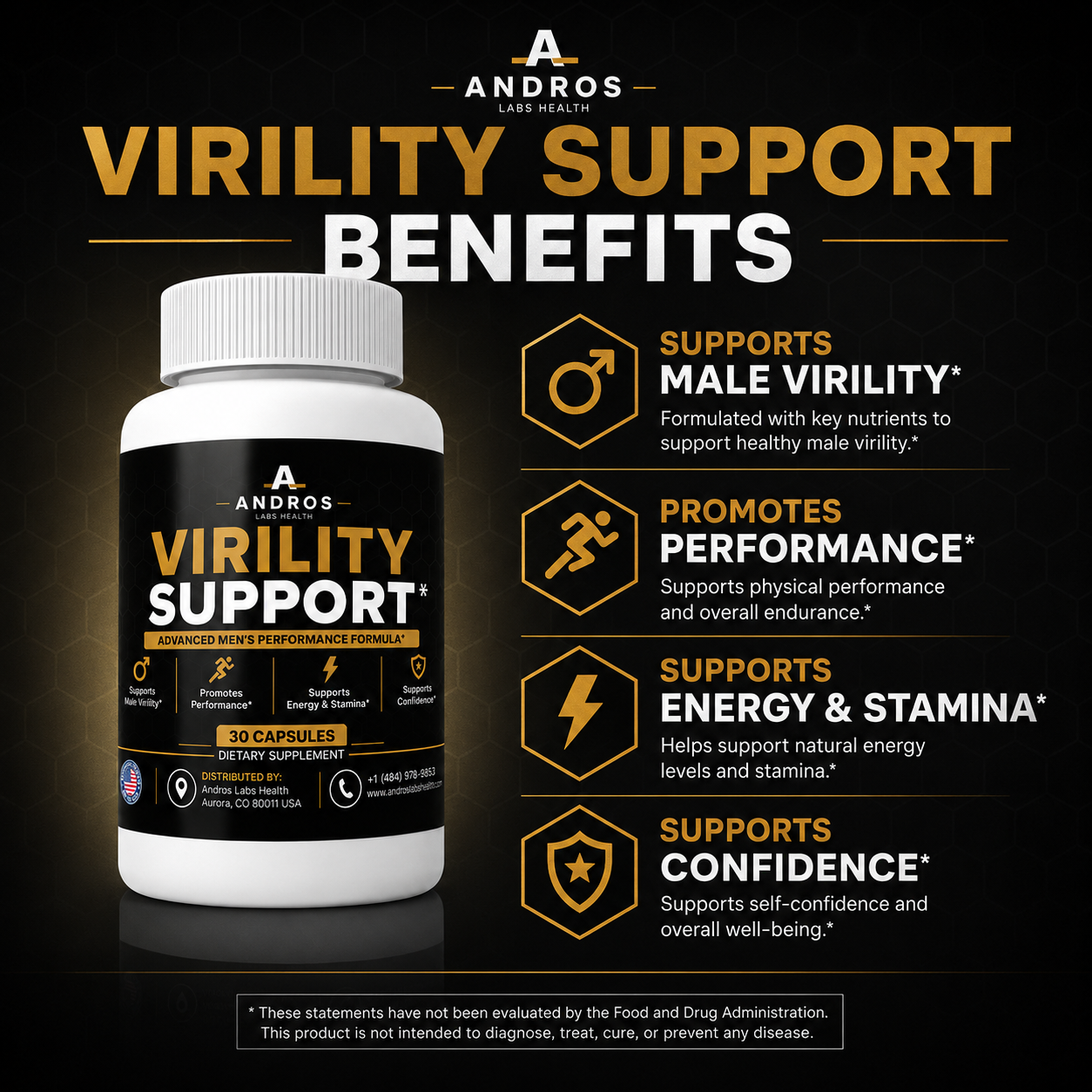 Andros Labs Health - Virility Support Gummy