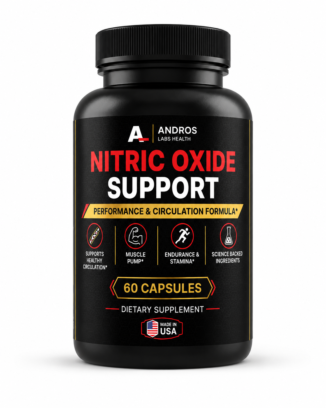 Andros Labs Health - Nitric Oxide Support - Advanced Formula
