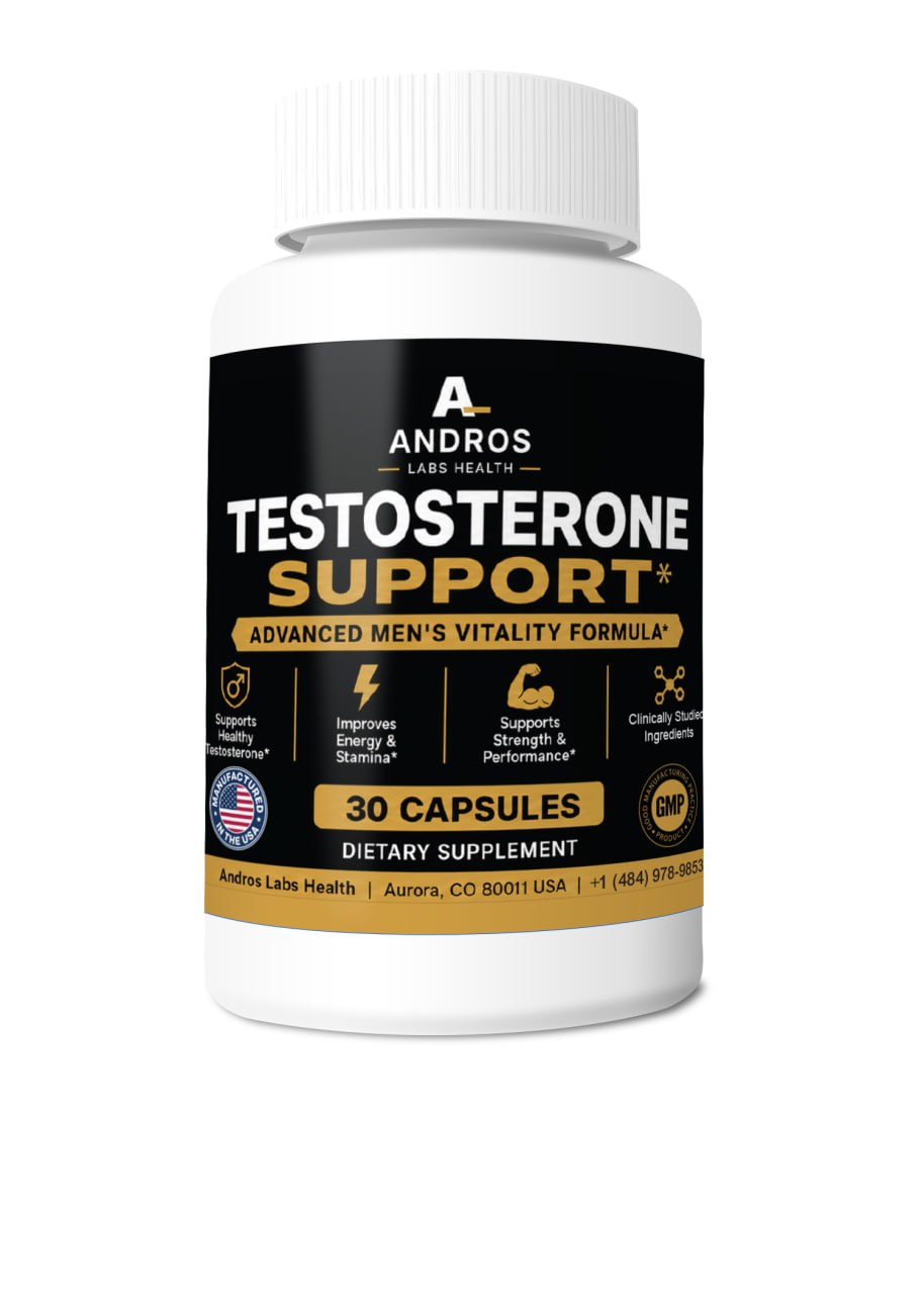 Andros Labs Salud - Soporte de Testosterona - Negro