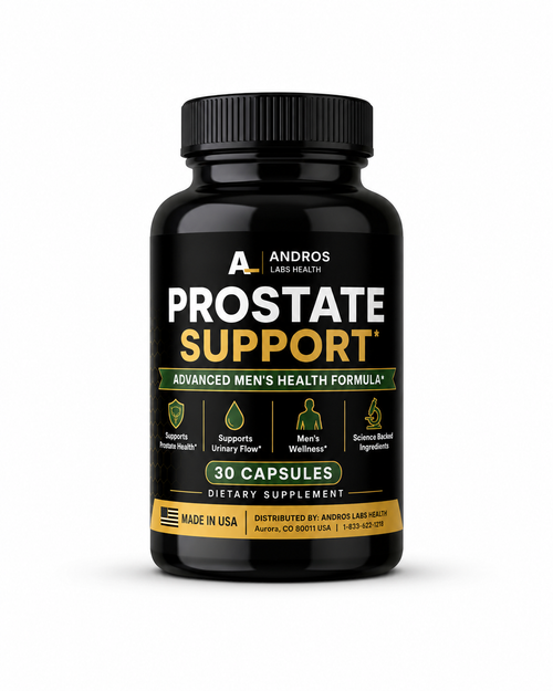 Andros Labs Prostate Support bottle — daily prostate health supplement for men 40+